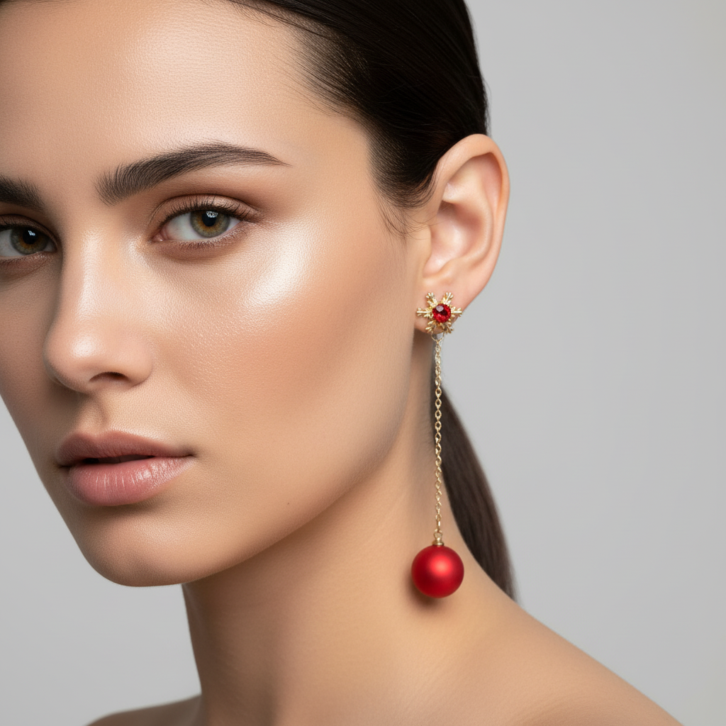 Frosted Bauble Earrings