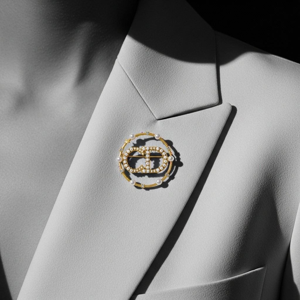 Aster Pearl Broş (İthal Kutulu Model)