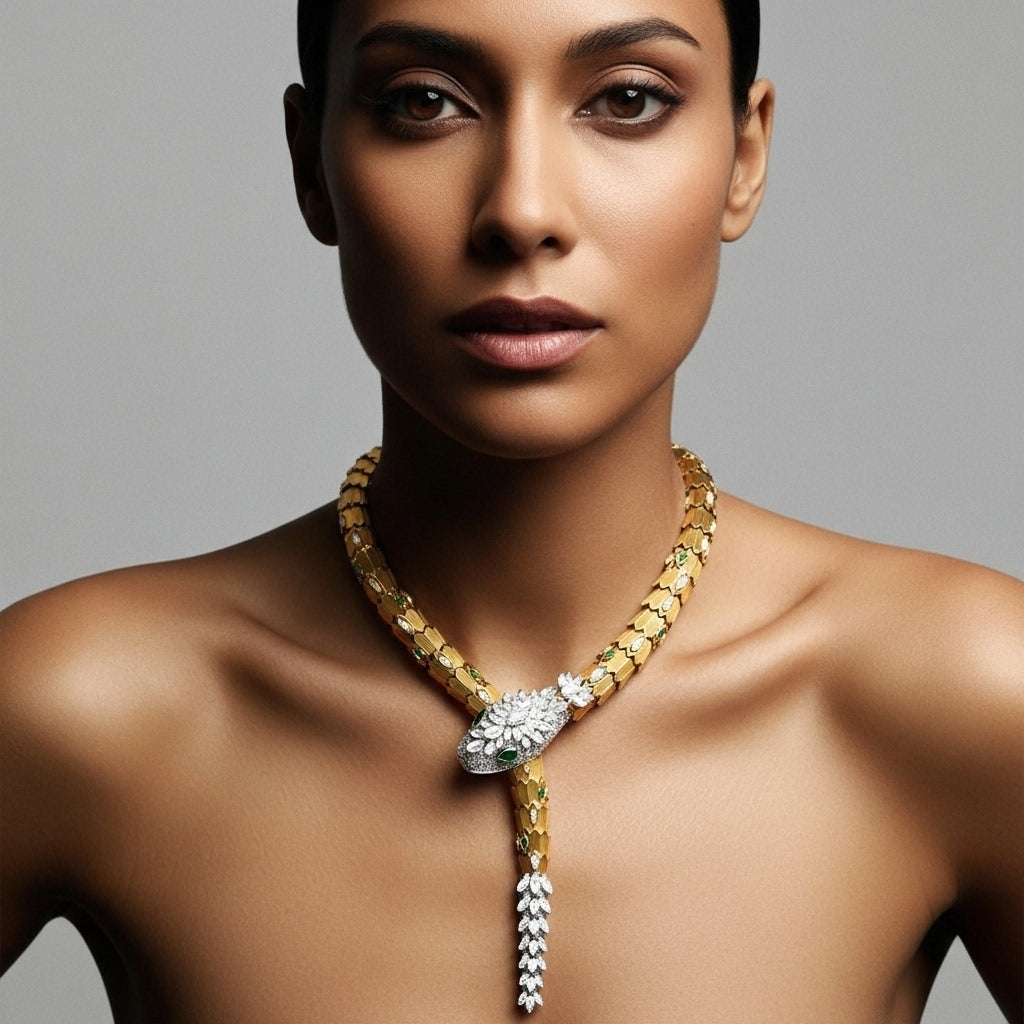 Verdantia Serpent Necklace (Imported Boxed Model)