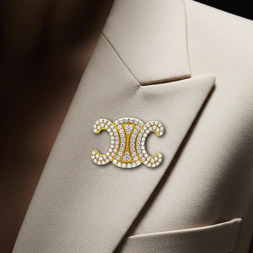 Pavé Atrium Broş (İthal Model)