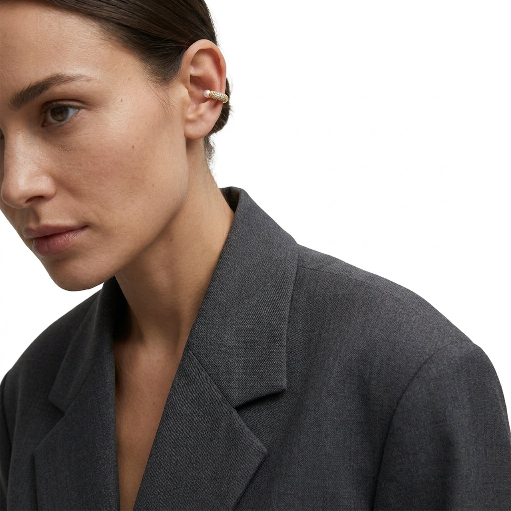 Crystal-Pavé Earcuff