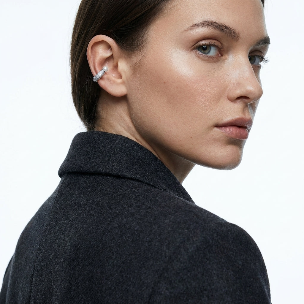 Crystal-Pavé Earcuff
