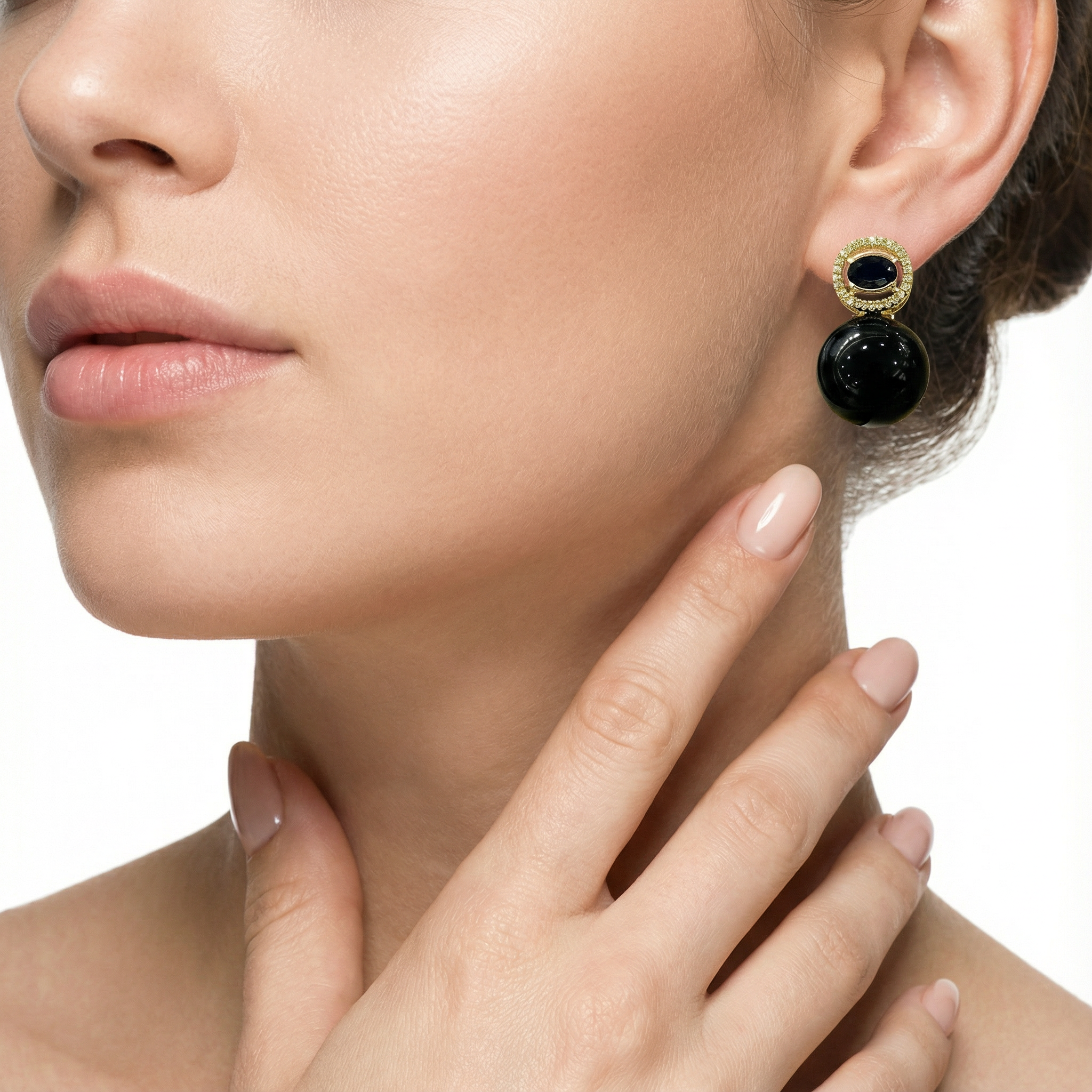 Sparkling Garnet Küpe