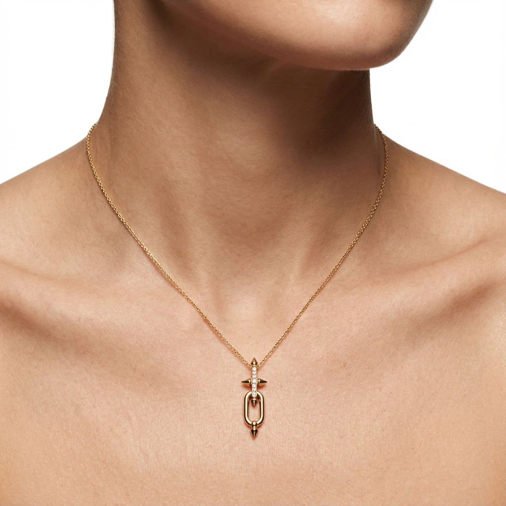 Luminara Dagger Necklace (Imported Boxed Model)