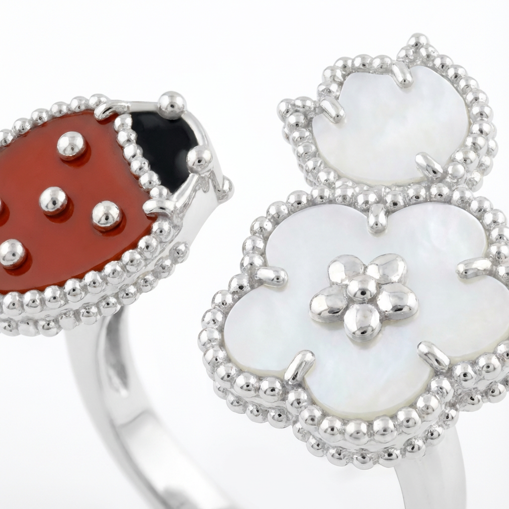 VCA Beetle Yüzük (İthal Kutulu Model)