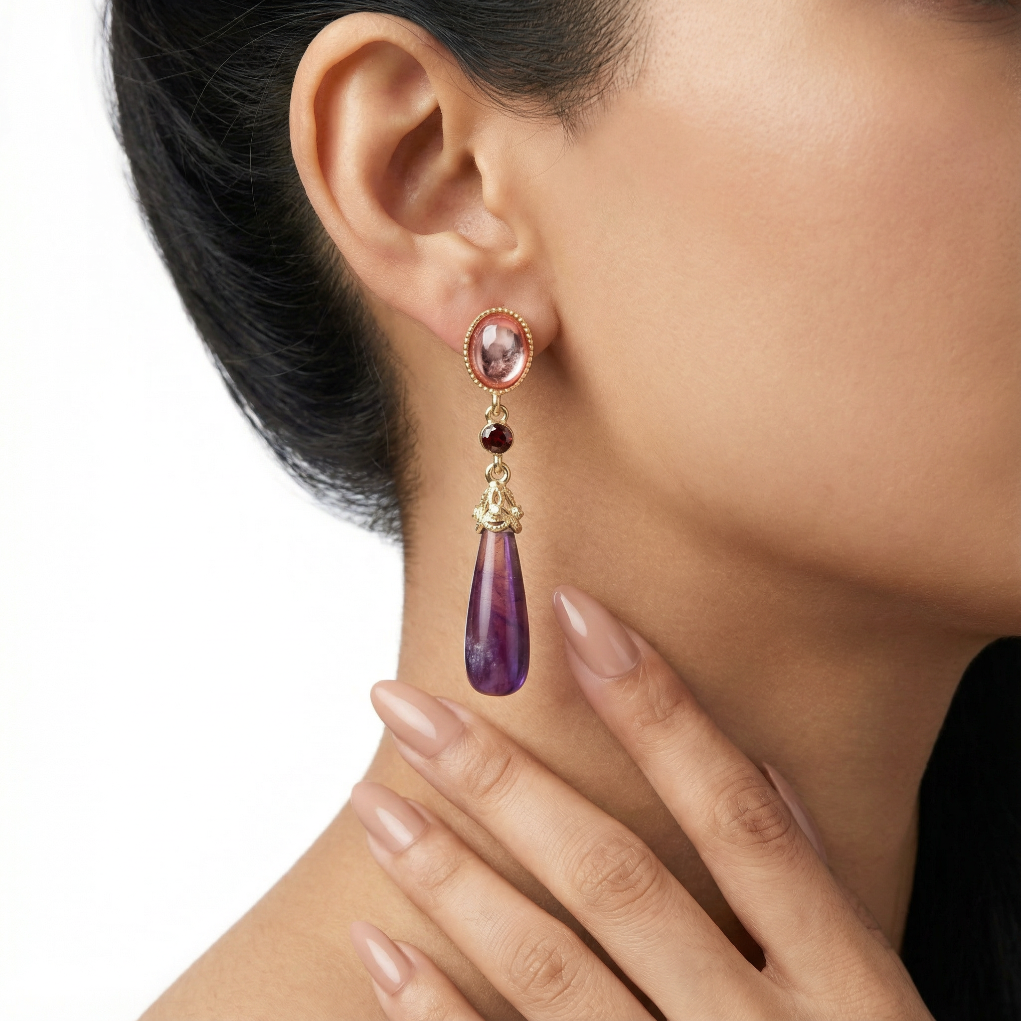 Lavender Dreamscape Küpe