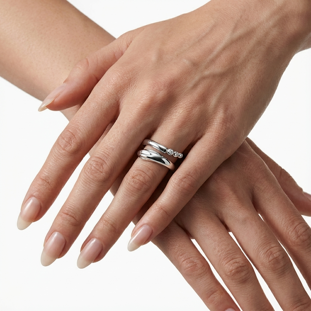 S Curve Yüzük (İthal Kutulu Model)