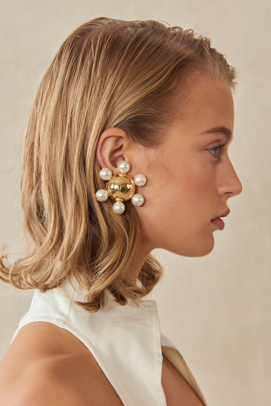 Halo Pearl Küpe