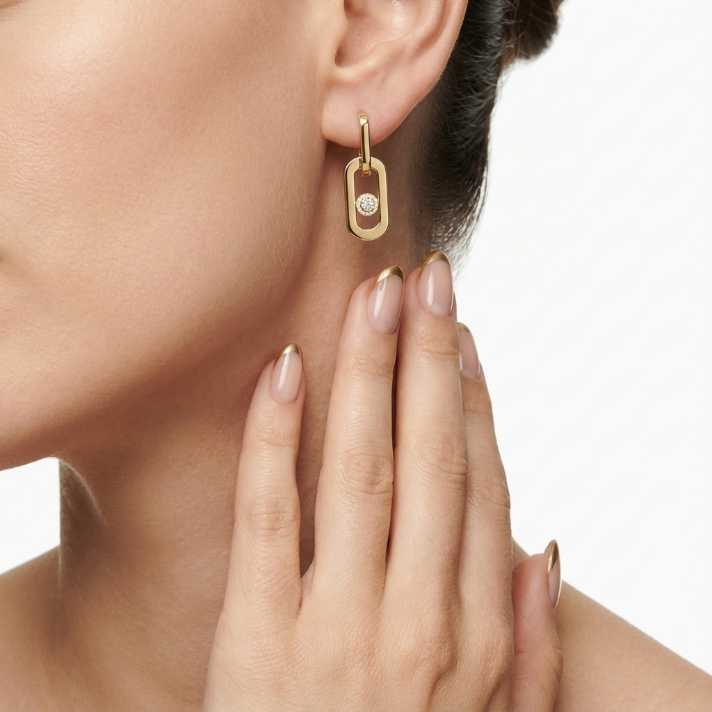 Capsule Poise Küpe (İthal Model)