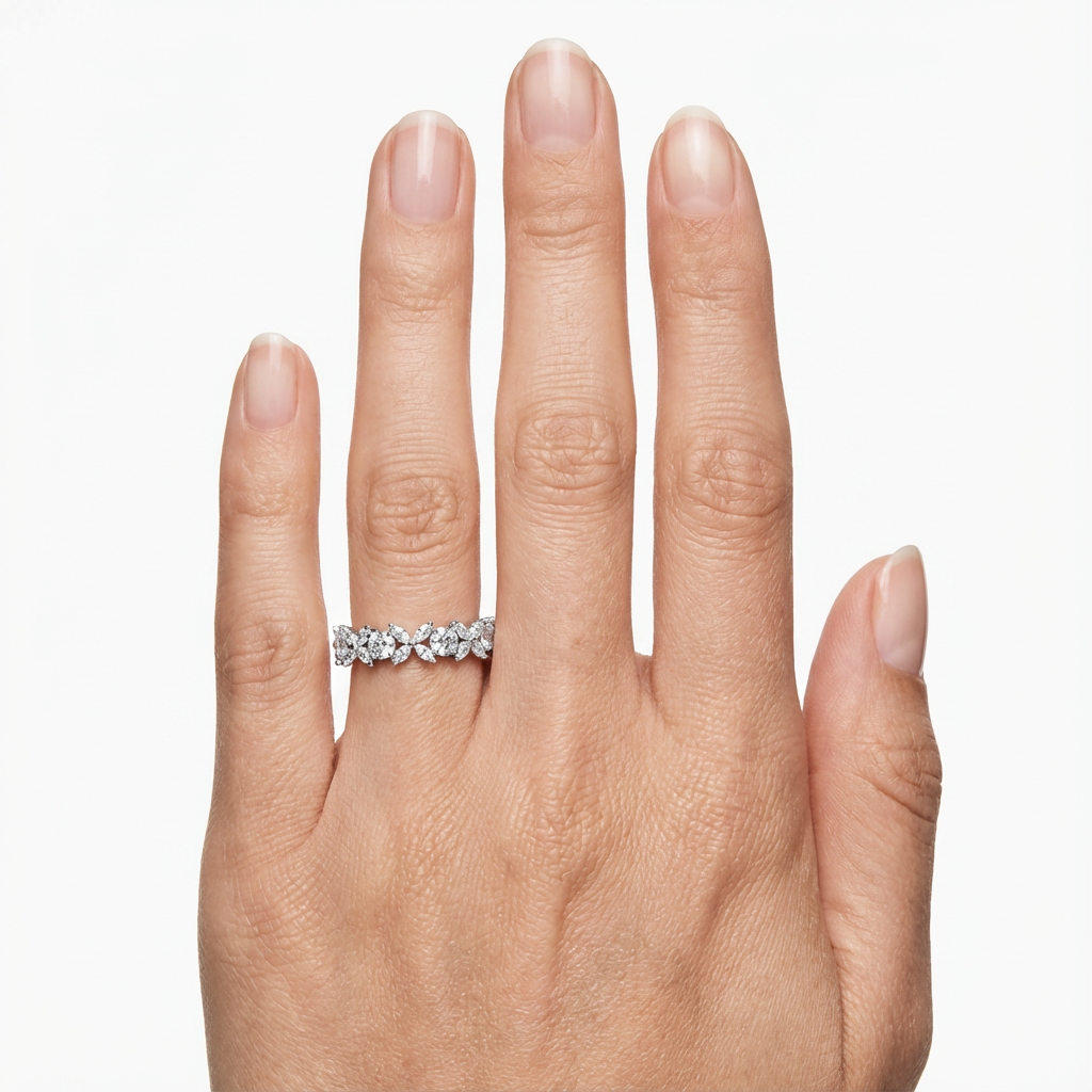 Rosette Yüzük (İthal Kutulu Model)