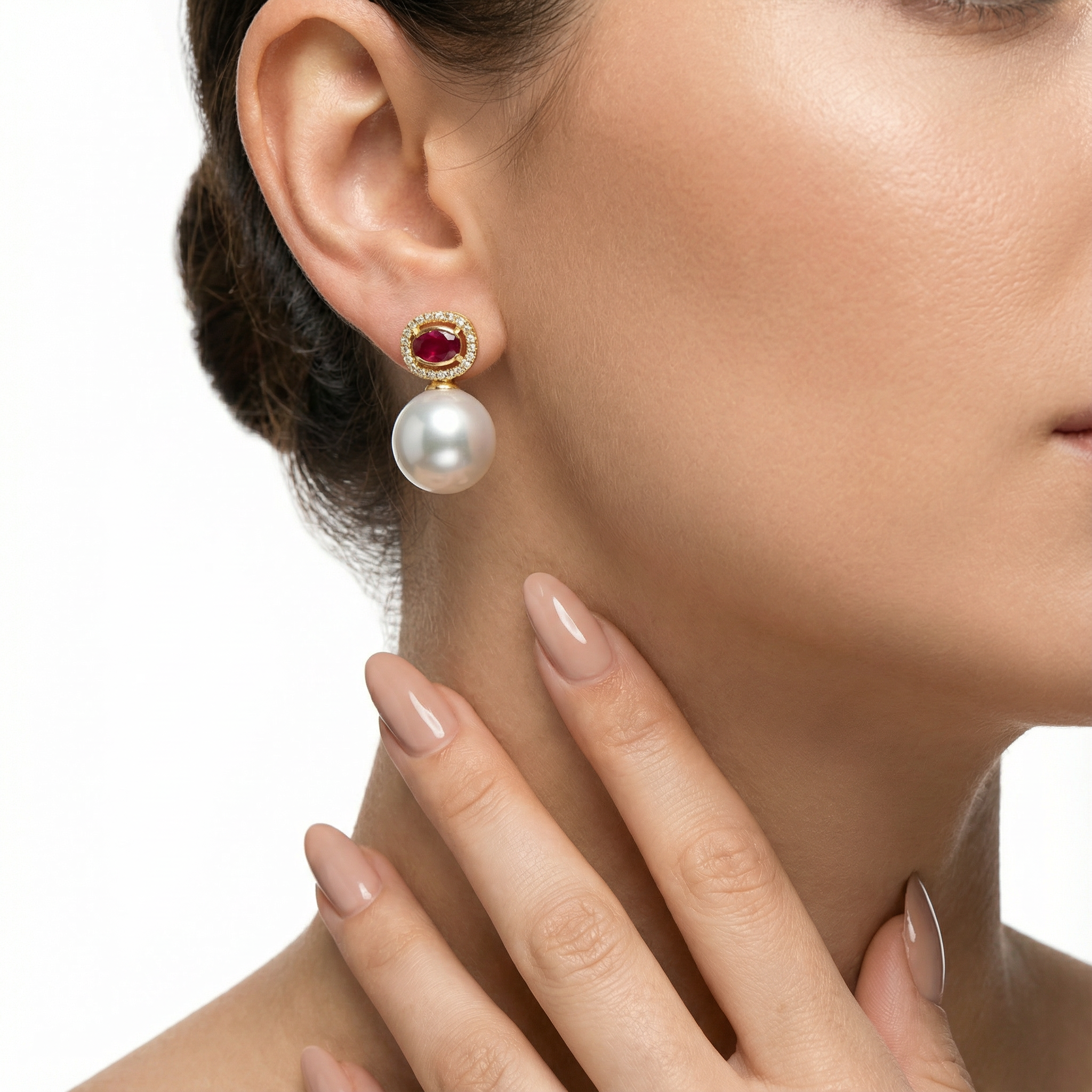 Sparkling Garnet Küpe