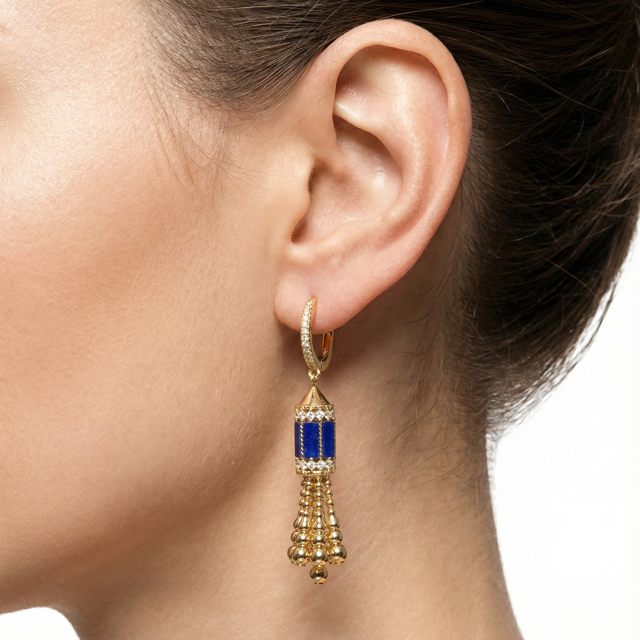 Malachite Grand Küpe (İthal Model)