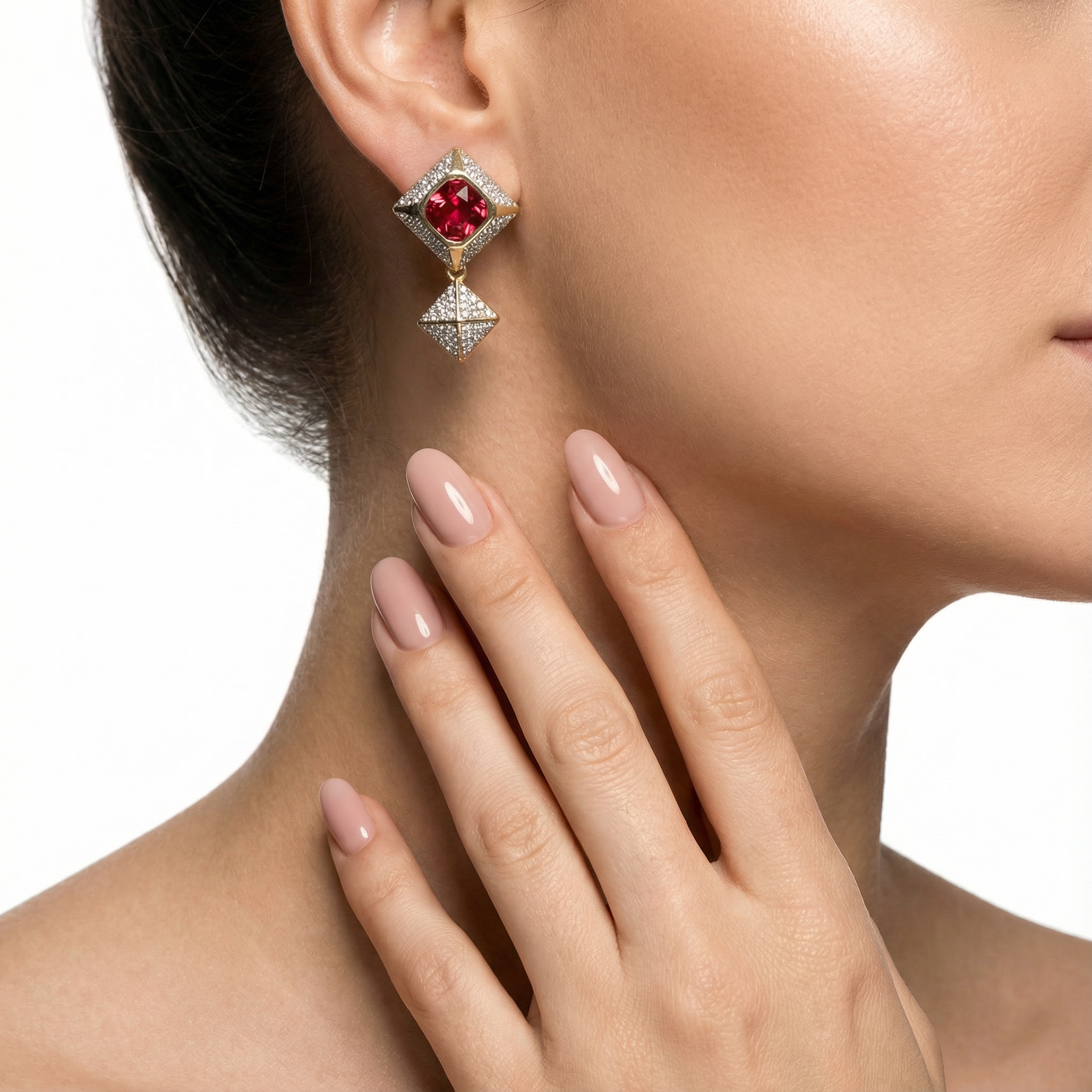 Radiant Rhombus Küpe