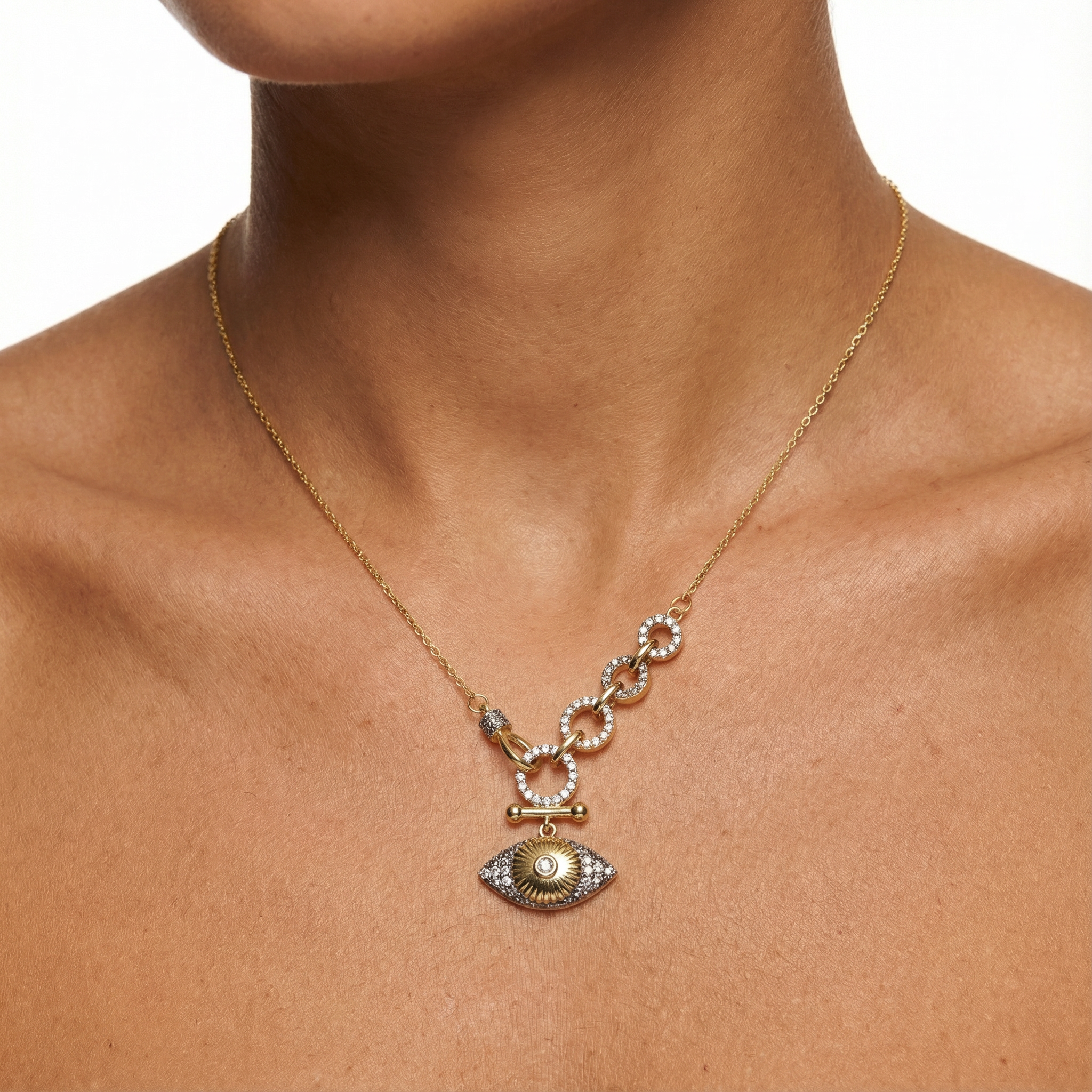 Radiant Iris Toggle Kolye