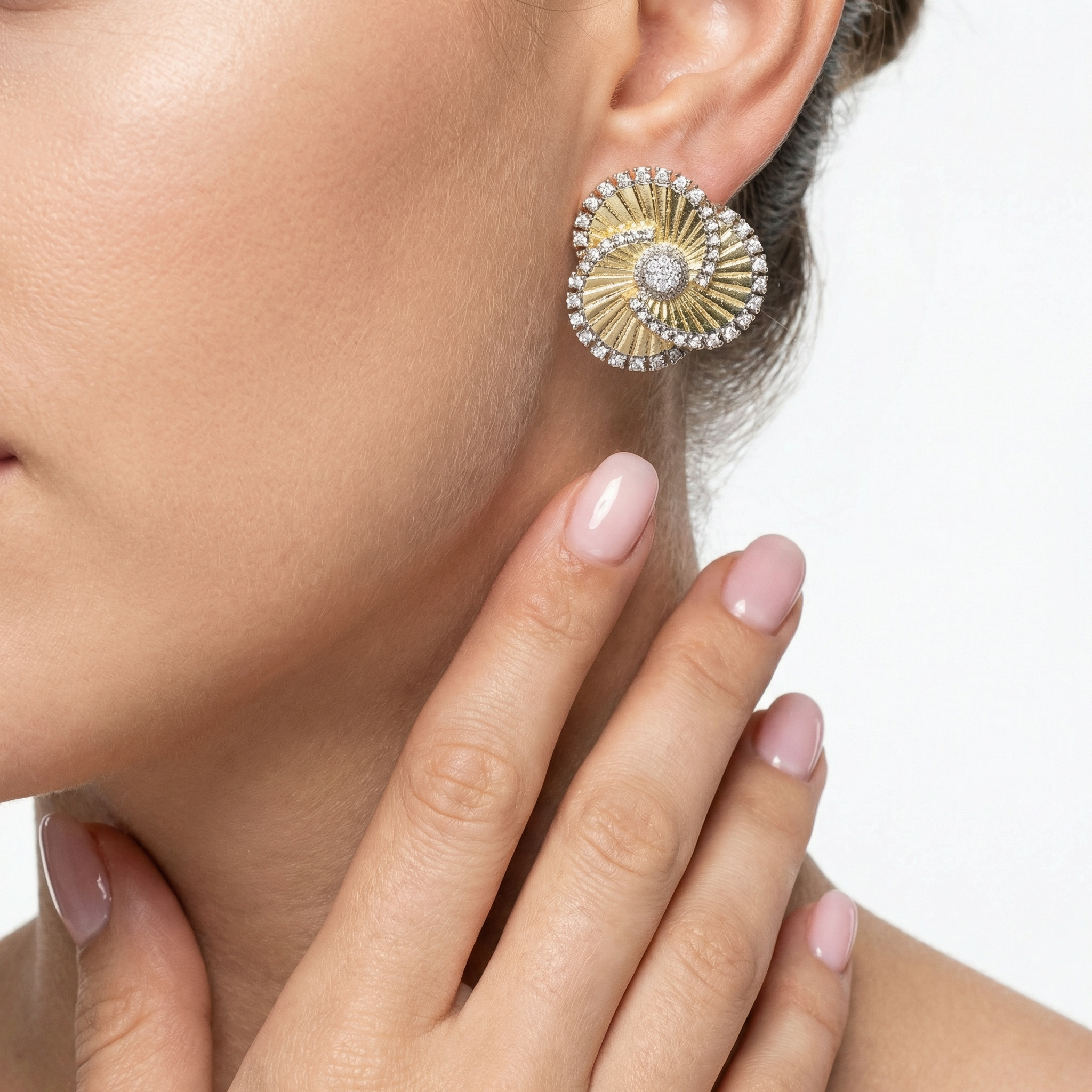 Celestial Trinity Discs Küpe