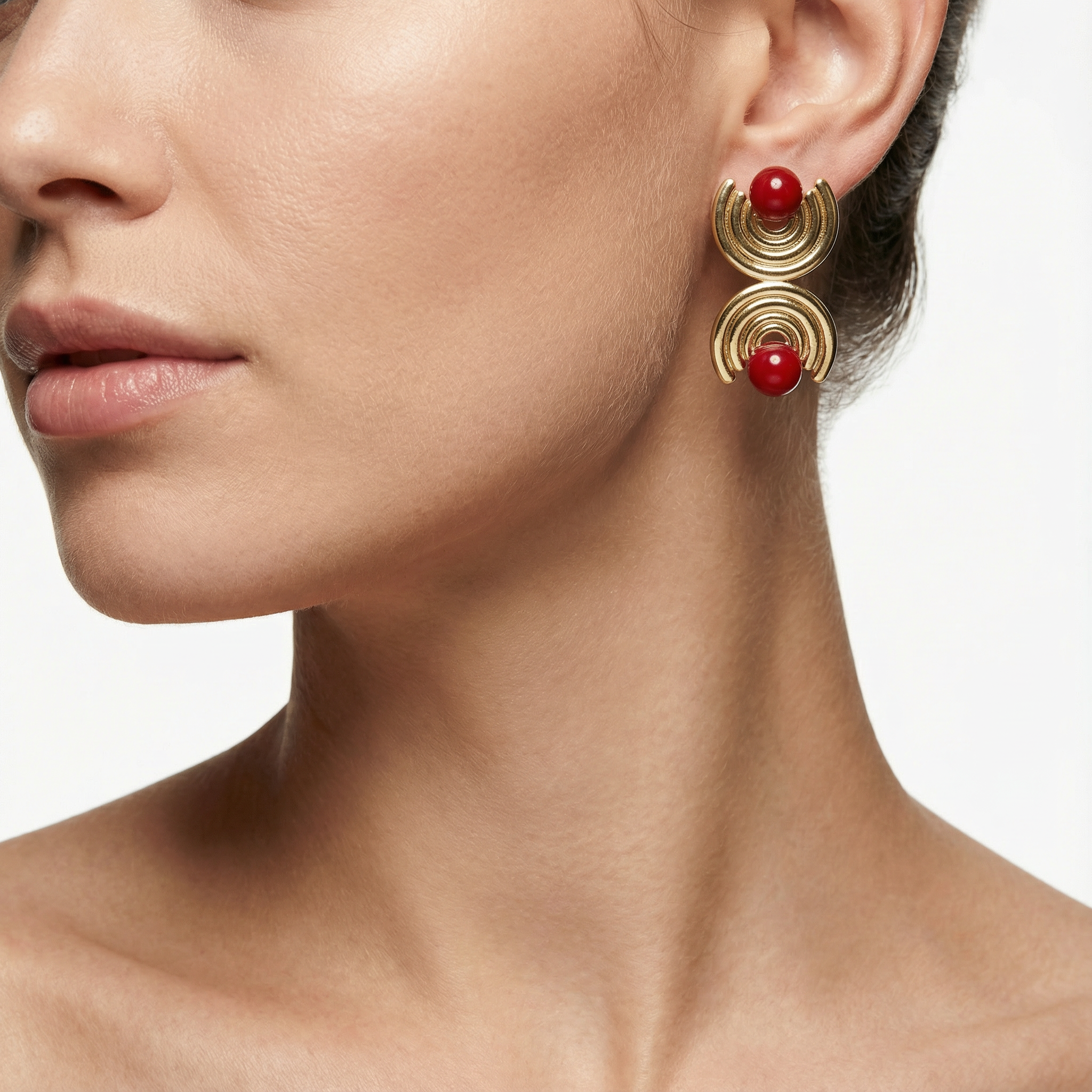 Red Zenith Totems Küpe