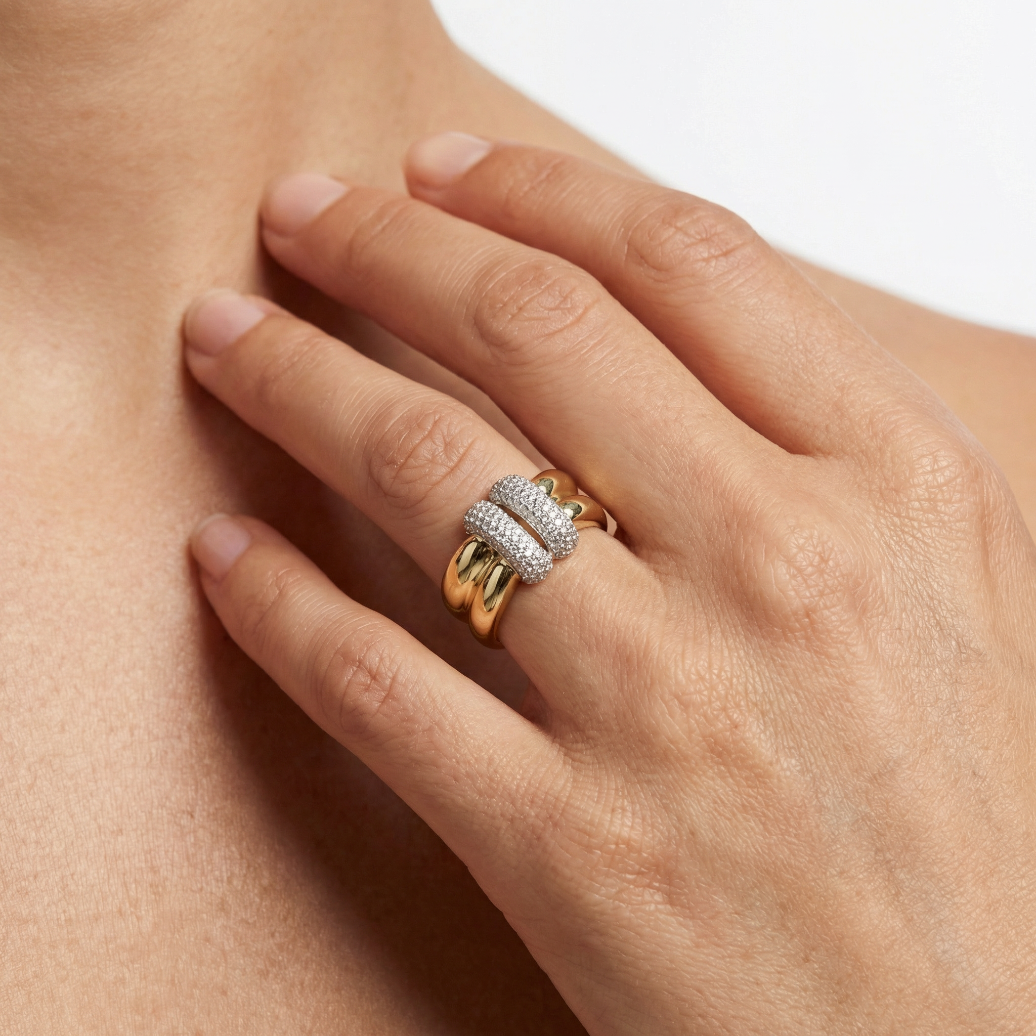 Gilded Symmetry Yüzük