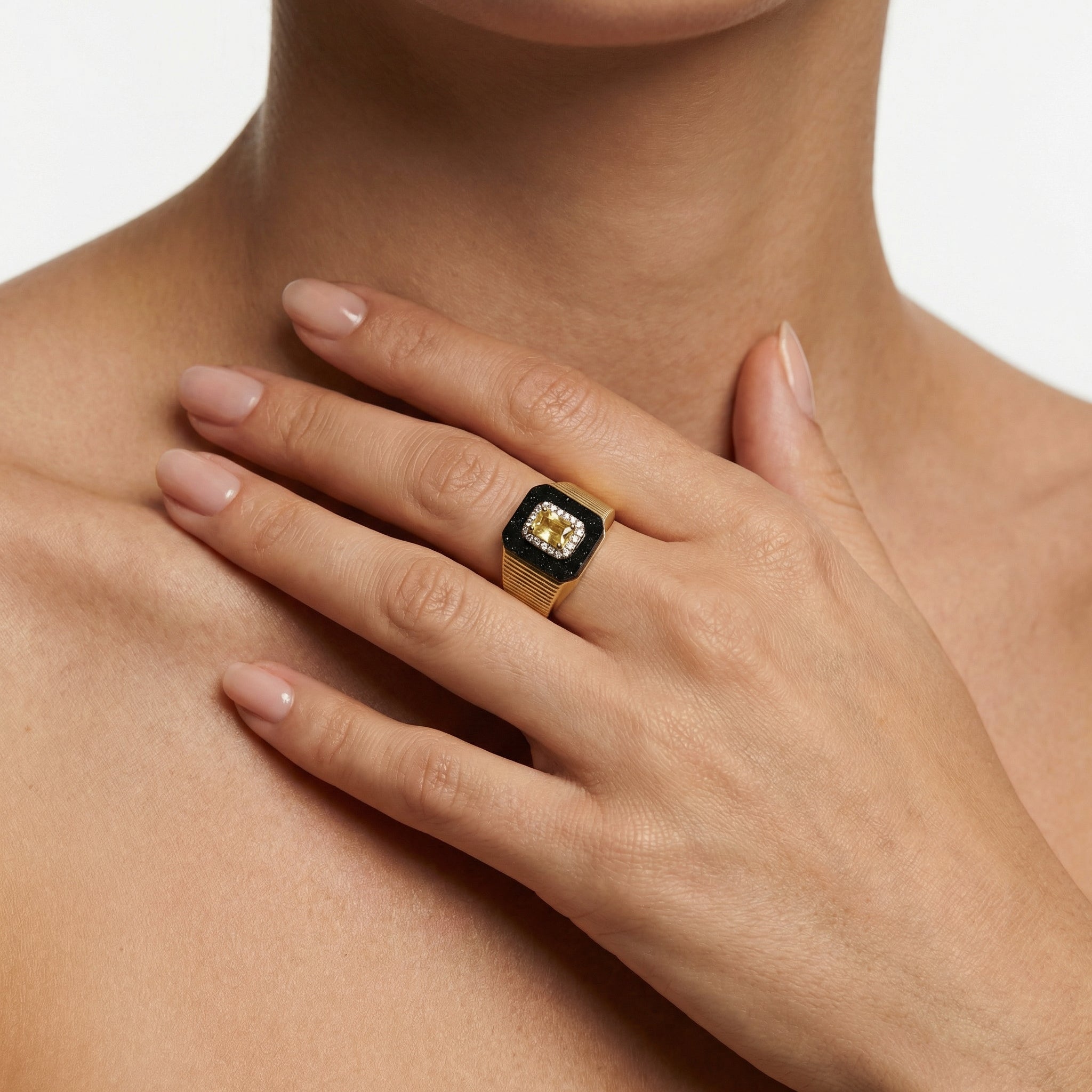 Cipher Square Yüzük