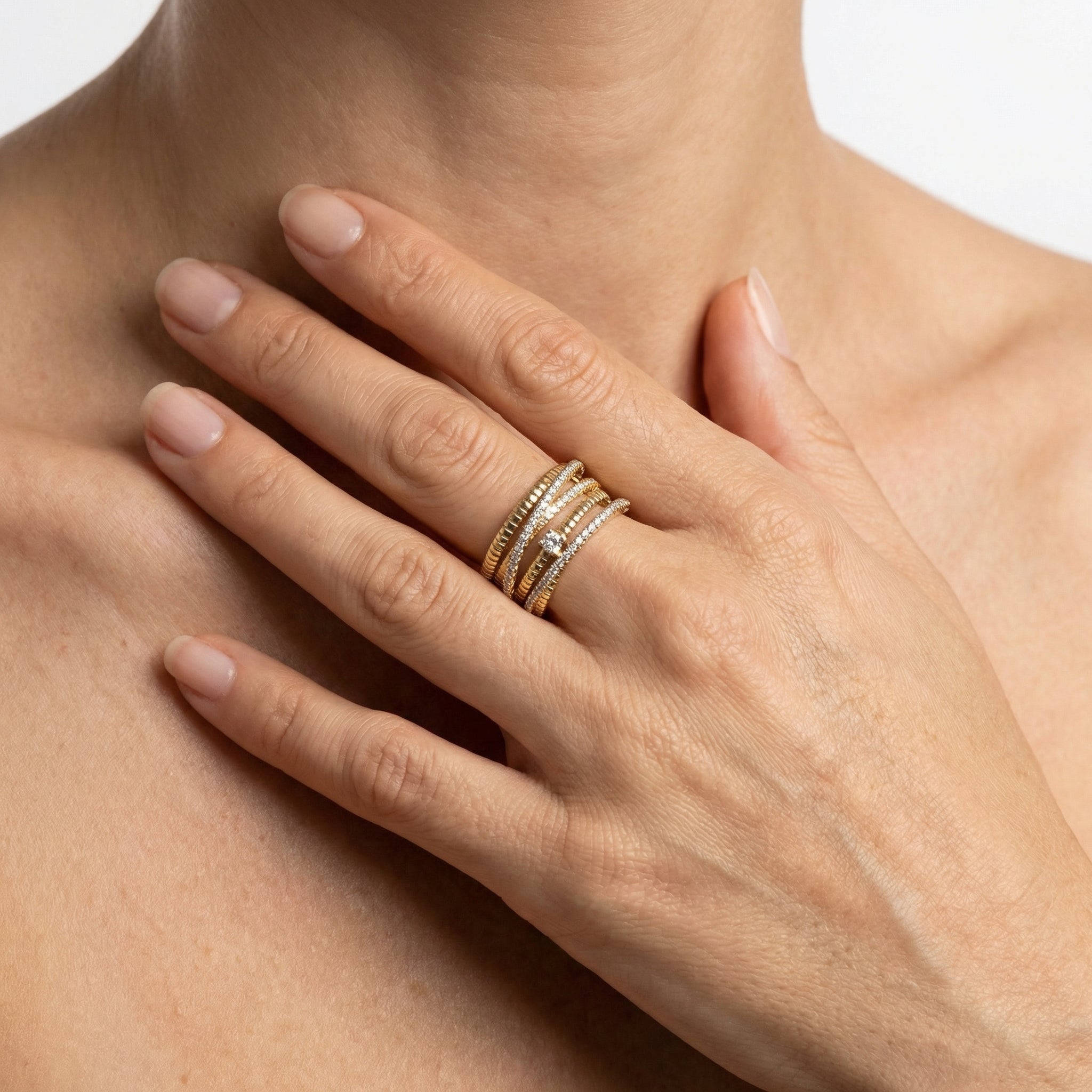 Orbit Fluted Yüzük