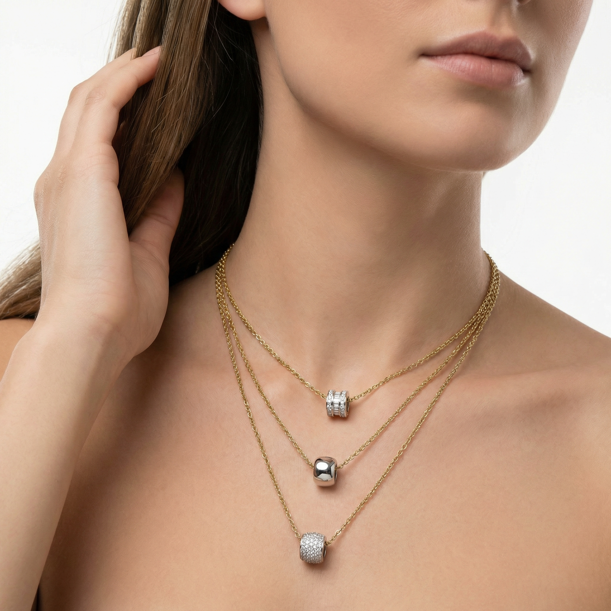 Cascading Bead Layer Kolye