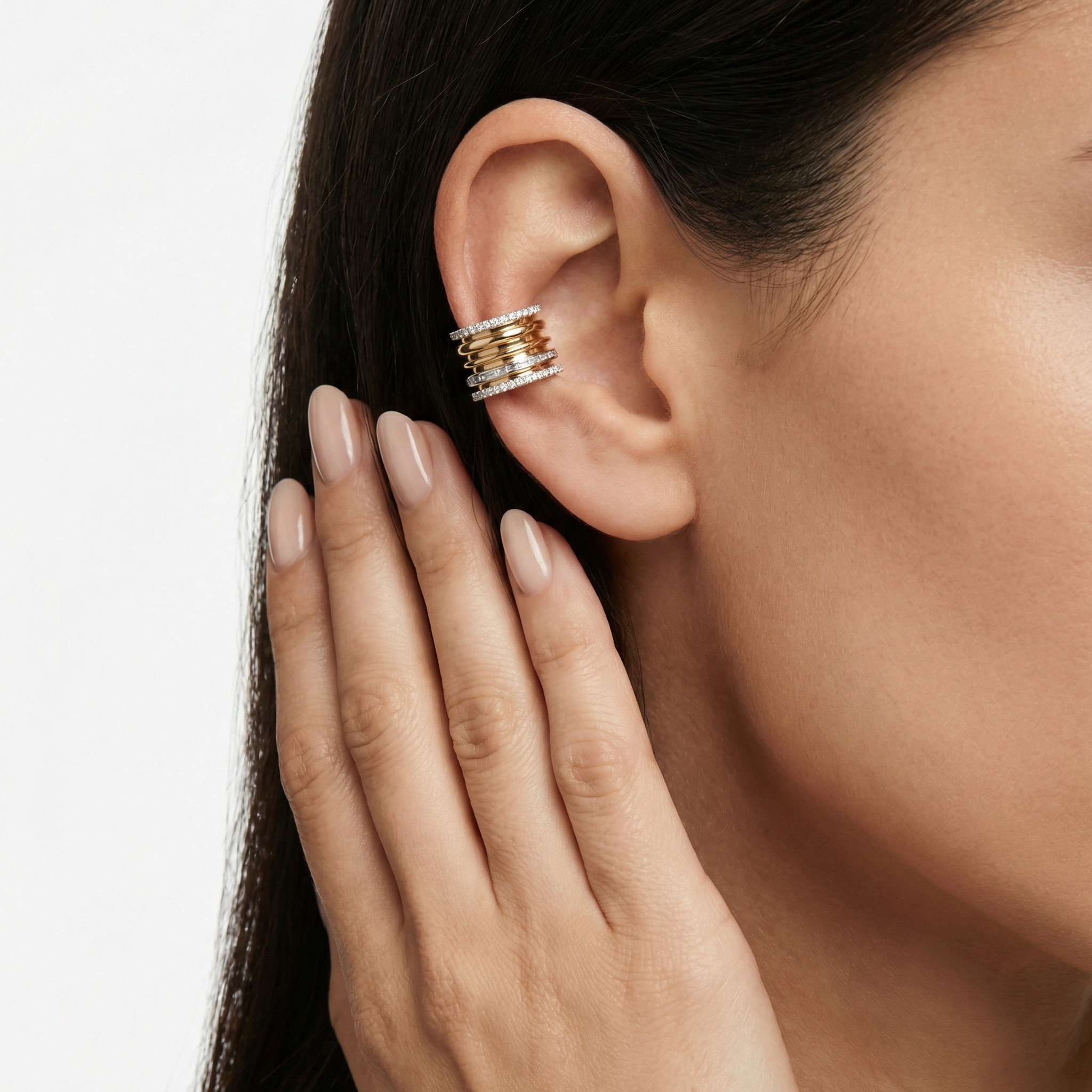 Mixed-Texture Earcuff