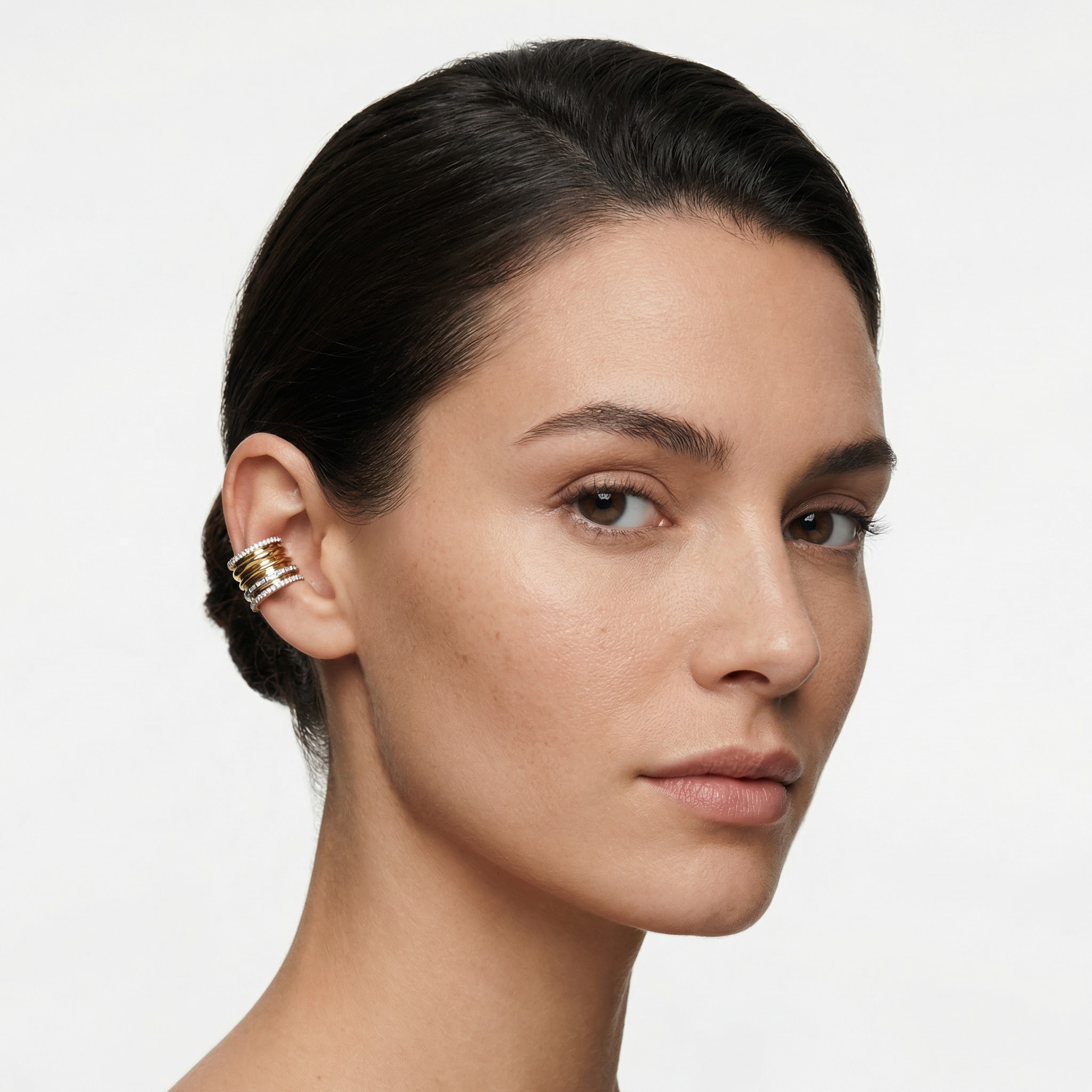 Mixed-Texture Earcuff