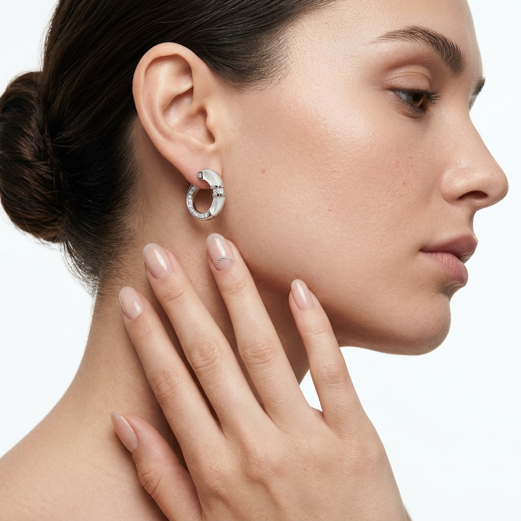 Mother of Pearl Küpe (İthal Model)