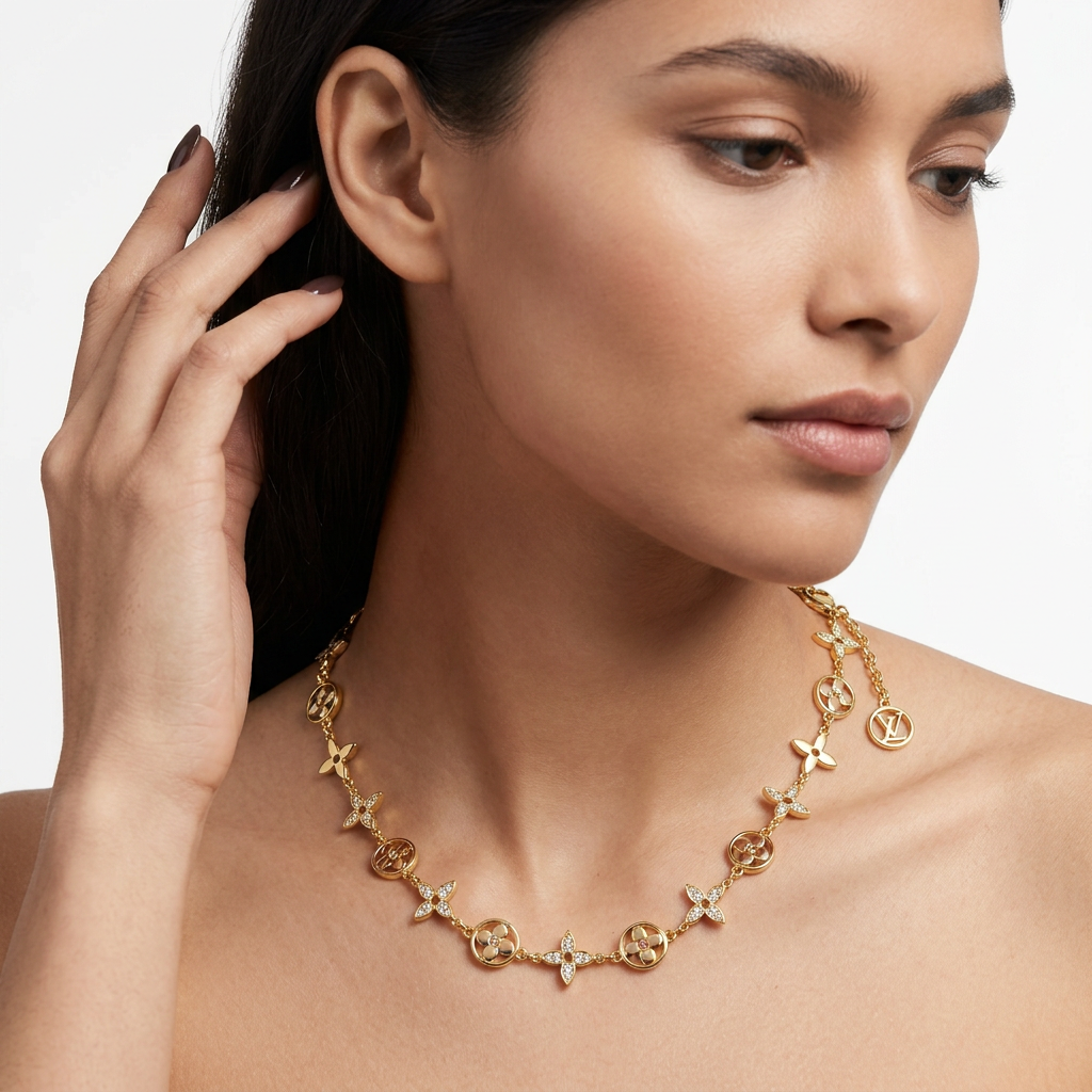 Monogram Blossom Kolye (İthal Model)