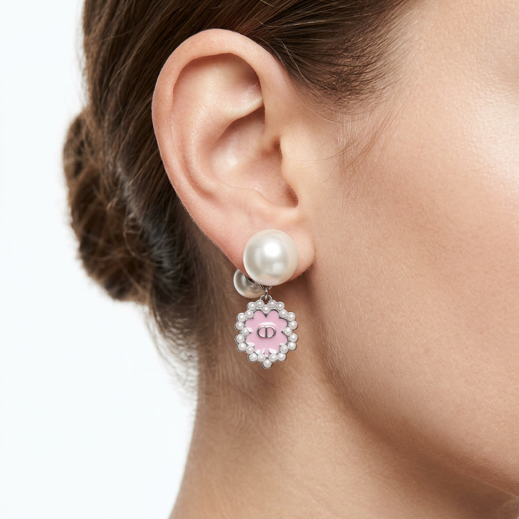 Pink Blossom Küpe (İthal Model)