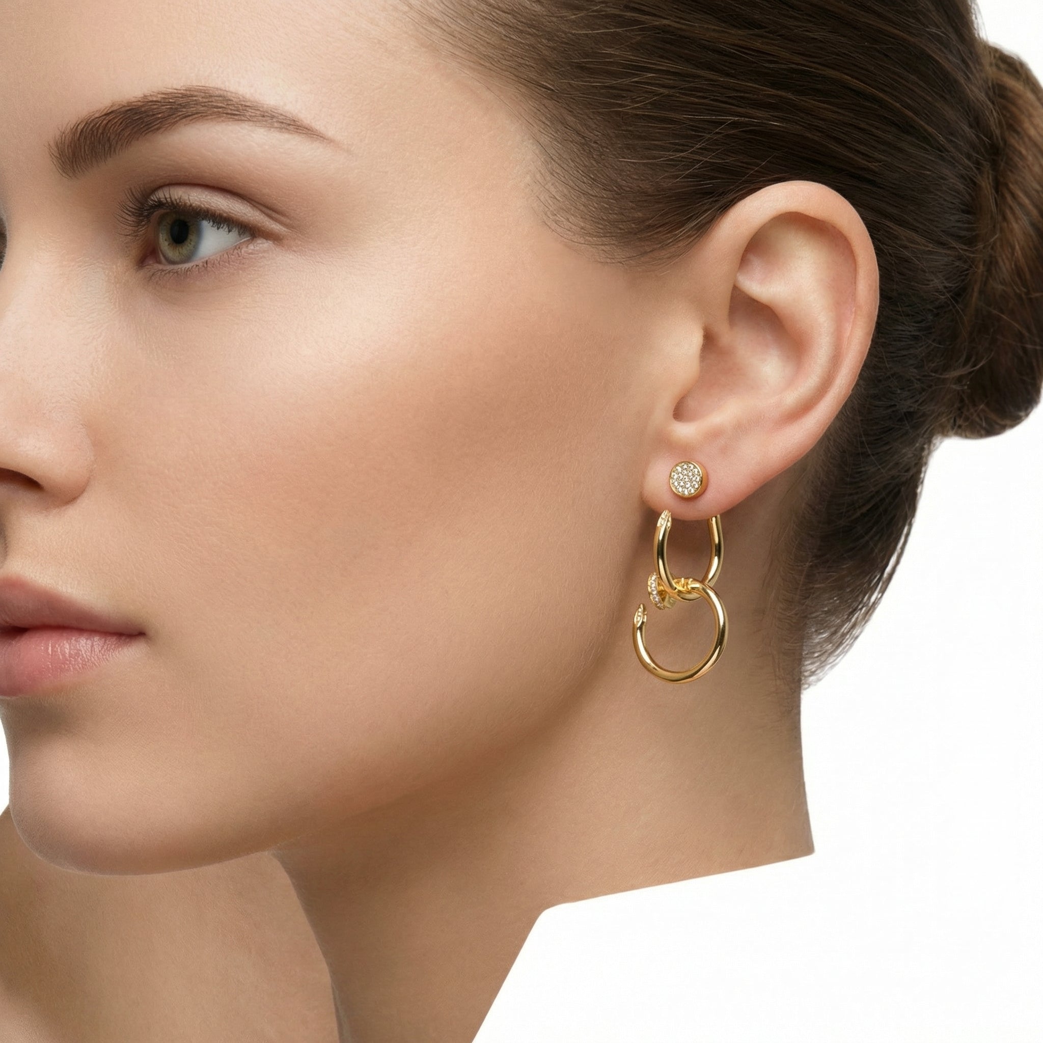 Crystal Spike Küpe (İthal Model)