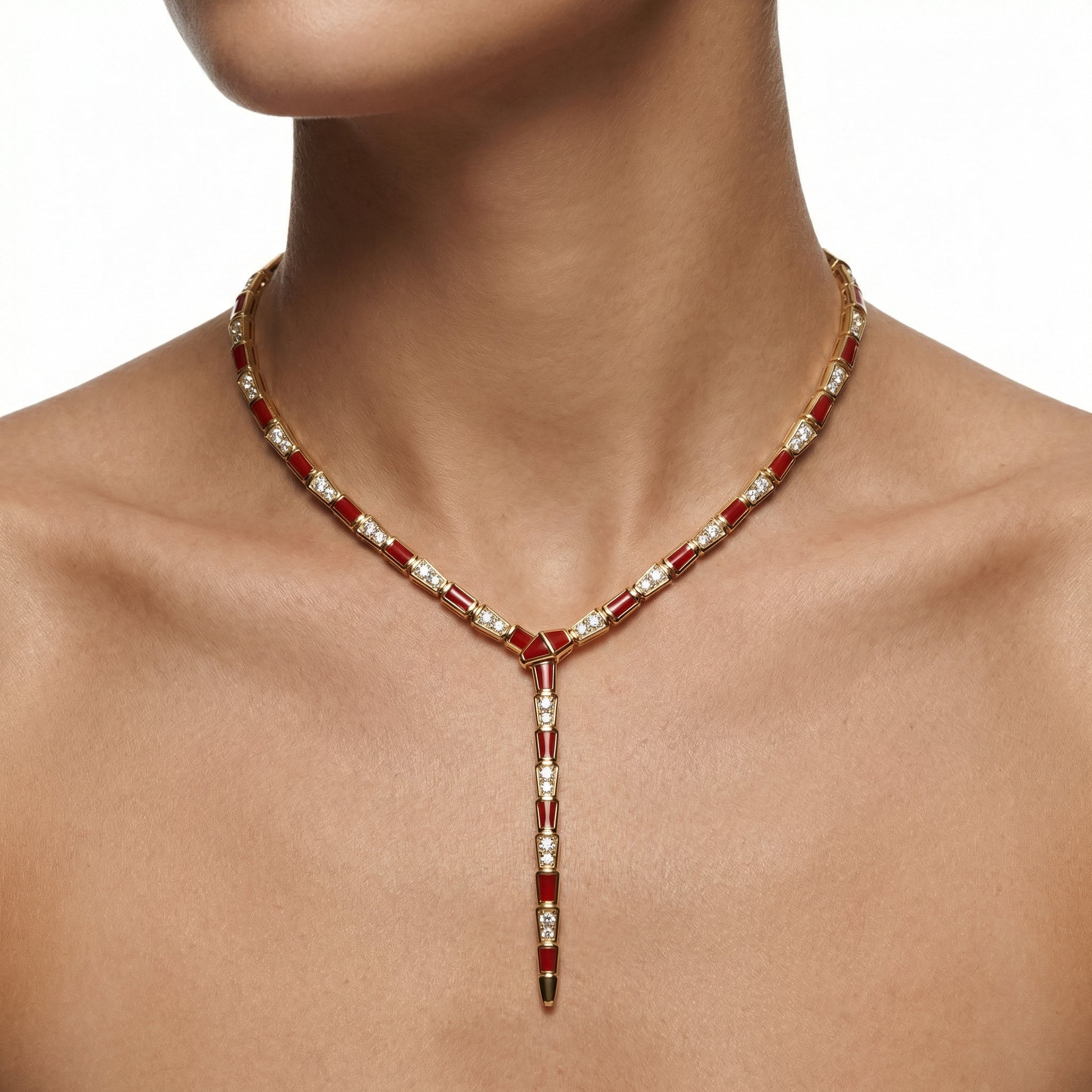 Gilded Ruby Kolye (İthal Model)