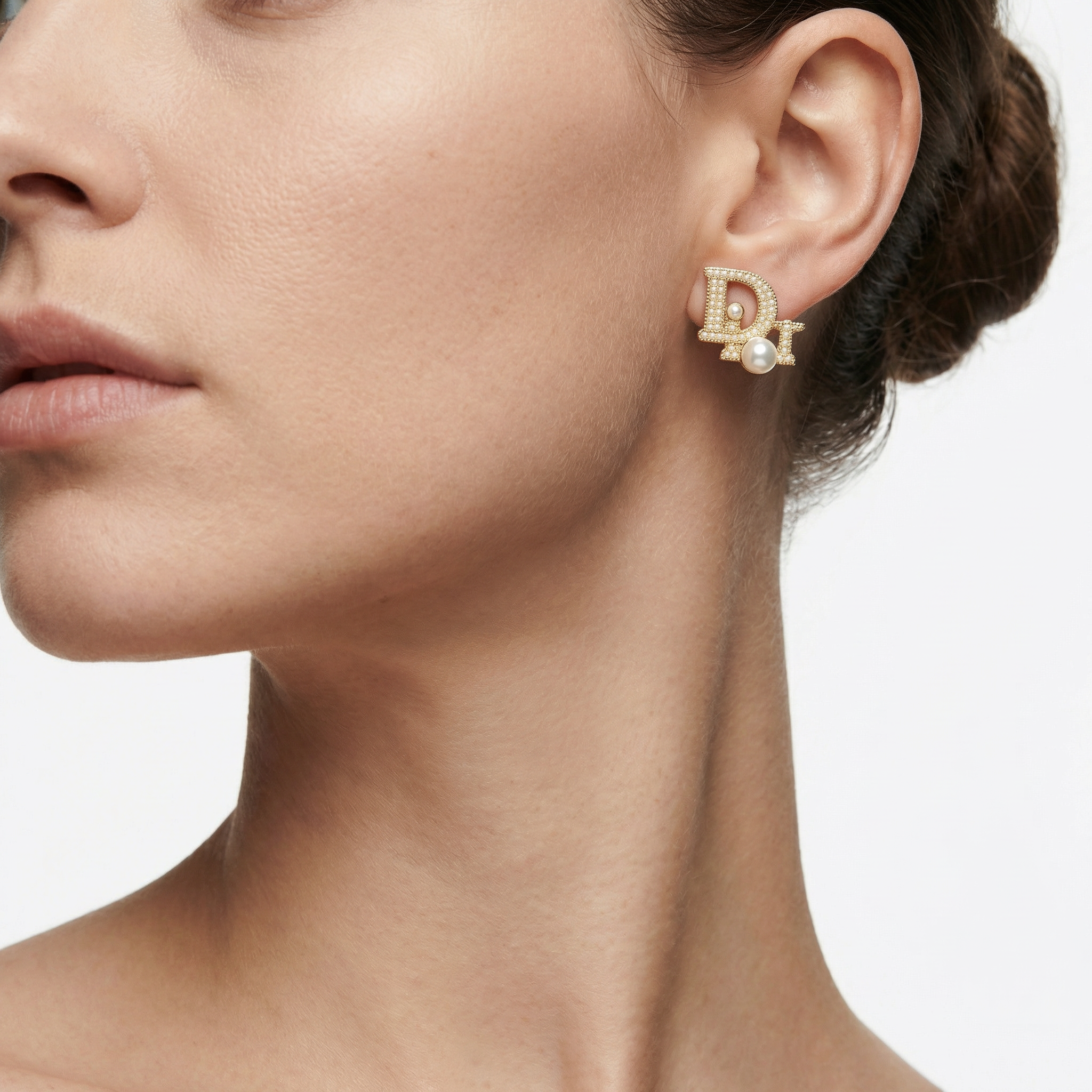 Script Studs Küpe (İthal Model)