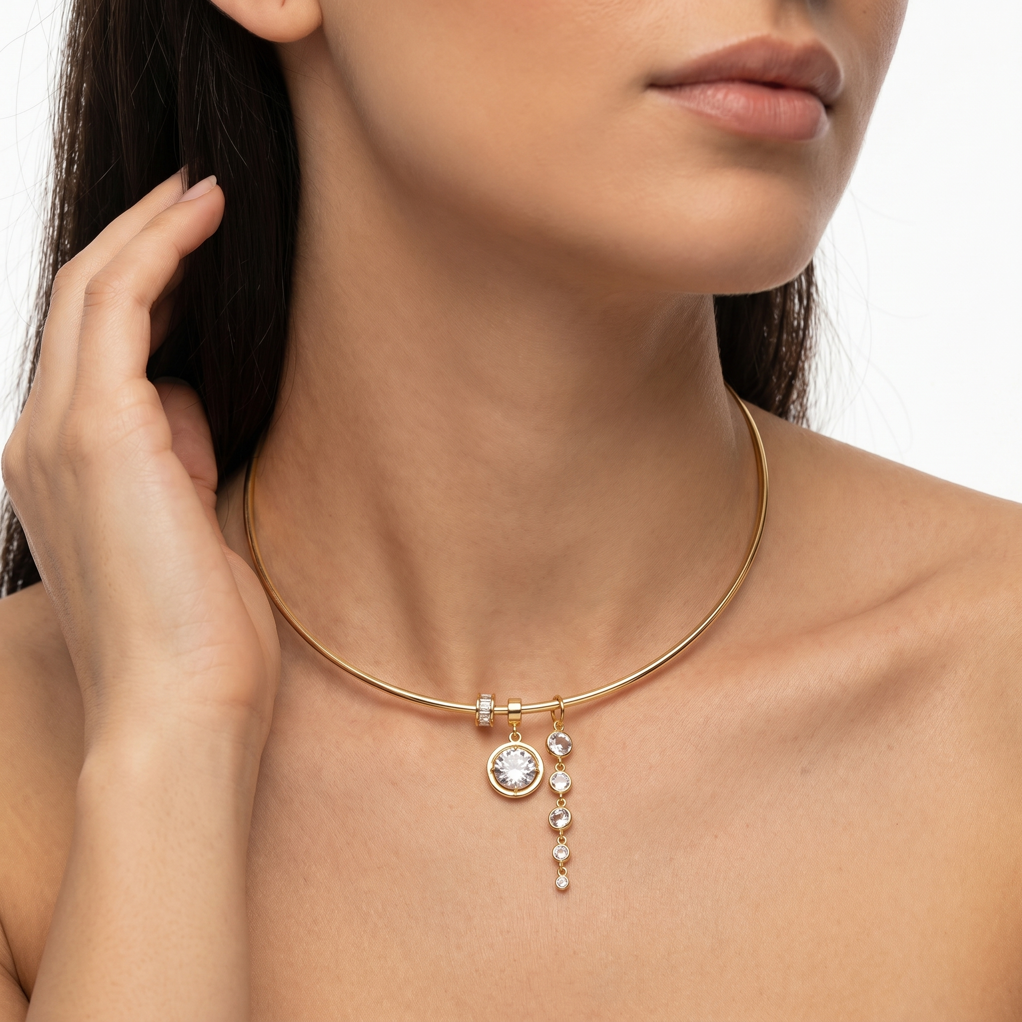 Gilded Pendulum Necklace
