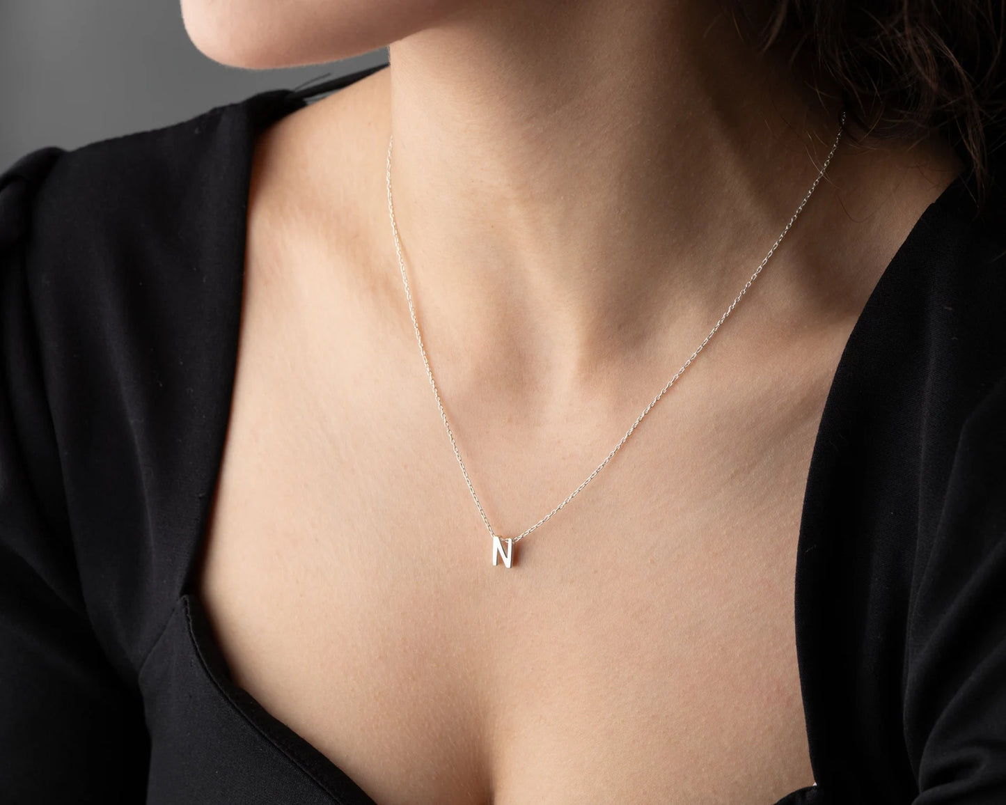 Strata 3D Letter Necklace