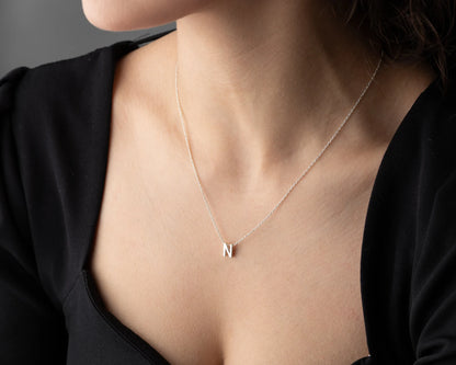 Strata 3D Letter Necklace
