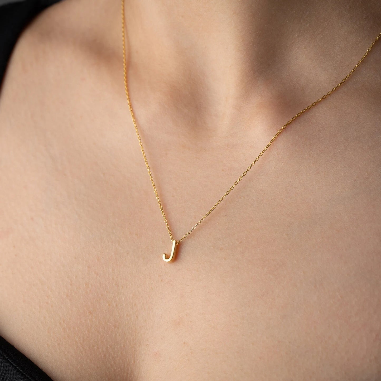 Strata 3D Letter Necklace