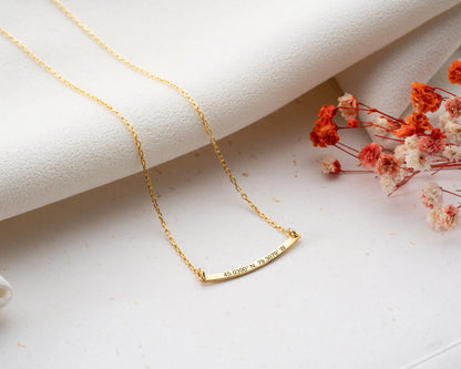 Arquea Curved Signature Necklace