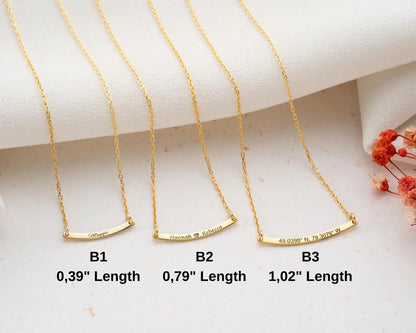Arquea Curved Signature Necklace