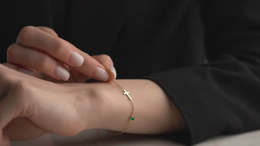 Seraphine Cross Sparkle Bracelet