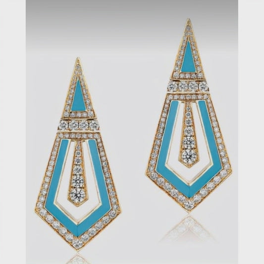 Серьги Fleche Opaline