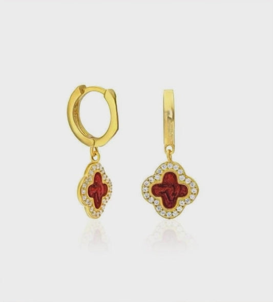 Rouge Briolette Earrings