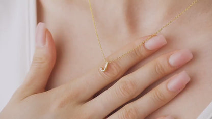Strata 3D Letter Necklace
