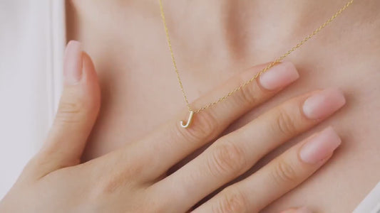 Strata 3D Letter Necklace