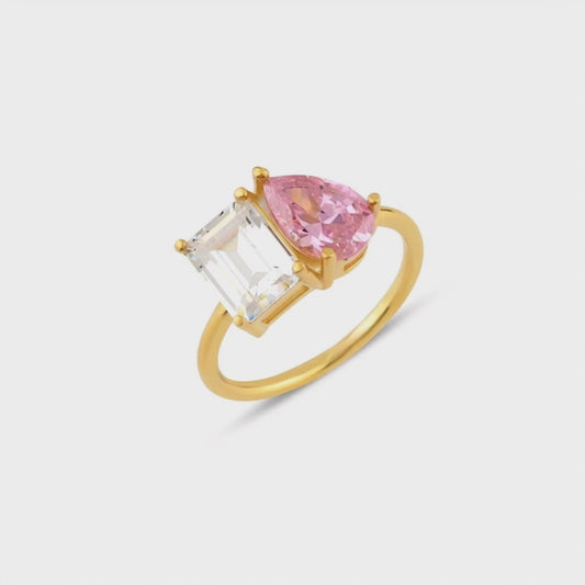 Pink Aurora Yüzük