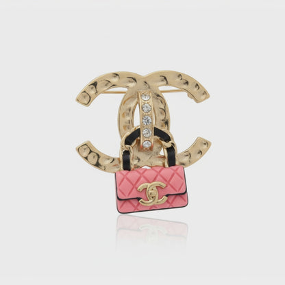 Pink Flap Broş (İthal Kutulu Model)