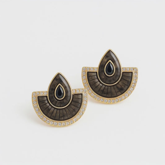 Raven's Veil Earring
