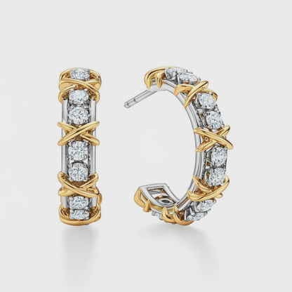 Cross Xo Küpe (İthal Kutulu Model)