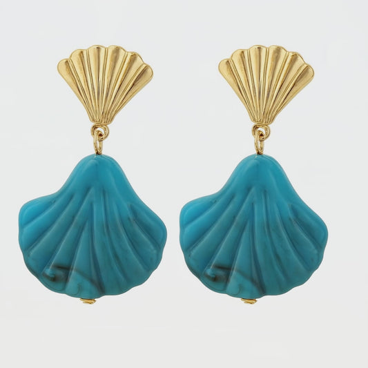 Seafoam Petal Küpe
