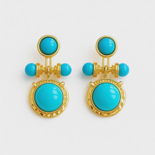 Turquoise Vortex Earrings