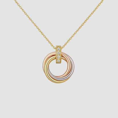 Trinity Circle Kolye (İthal Kutulu Model)